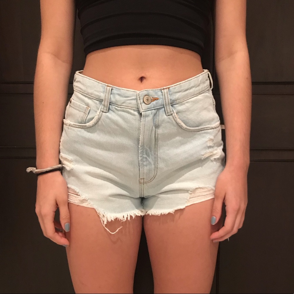 Zara denim shorts